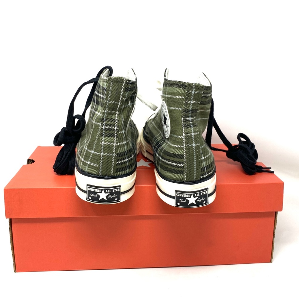 Converse Chuck 70 Shoes High Top Men’s Canvas Khaki Black Sneakers Size A03915C - Picture 3 of 10